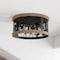 Vaxcel Kodiak 12-in W Black Rustic Round Cage Flush Mount Ceiling Light Fixture Moose and Tree Motif C0307 - alternate 9