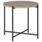Homeroots 22" Black And Gray Wood And Steel Round End Table 544233 - alternate 8