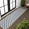 Jonathan Y Aimee Traditional Cottage Checkerboard Navy/Cream 2 ft. x 8 ft. Indoor/Outdoor Runner Rug TSN204B-28 - alternate 1