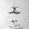 Jonathan Y Eldora 26" 4-Light Rustic Farmhouse Adjustable Resin Antler LED Chandelier, Black JYL6301D - alternate 9