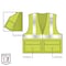 Ergodyne Vest, 8220Z, S/M, Lime 8220Z - alternate 6