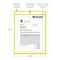 C-Line Products Shop Ticket Holder, Yellow, 9 x 12", PK15 43916 - alternate 5