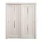 Sartodoors Sliding Closet Bypass Doors 60 x 96 inches, Ego 5014 Painted White Oak, Rails Hardware Set, Wood EGO5014DBD-PWO-6096 - alternate 1