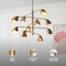 Vidalite Splay 10-Light Brushed Brass Chandelier With Adjustable Arms & Light Heads, Contemporary & Modern CE1013079 - alternate 4
