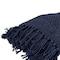 Homeroots 50" X 50" Indigo Woven Cotton Throw Blanket 519075 - alternate 7