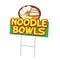 Signmission Noodle Bwls Die Cut Yard Sign & Stake outdoor plastic coroplast window, C-DC-1216-Noodle Bwls19 C-DC-1216-Noodle Bwls19 - alternate 1