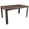 Leisuremod Mace Weave Design Outdoor Rectangular Dining Table, Brown MT55BR - alternate 1