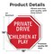 Signmission Private Drive Children at Play, 18 inch X 18 inch, Vinyl Decal, 2PK OC-D-2PACK-18-35 - alternate 4