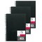 Canson Artist Series Sketch Art Book, Black Cover, Wire Binding, 80 Sheet, 5X7 inch, 3PK C100510433 - alternate 1