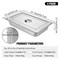 Vevor 4" Deep Stainless Steel Steam Table Pan with Lid 13 L/13.7 Quart Anti-Jam, 4PK CP20X12X4YCTZ4001V0 - alternate 7
