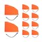 Mytee Products 10 Pack Orange 12in Turbo Saver Exhaust Cover & 21in Rubber Snap Tie w/ Hook, 10PK TSEC-12x10 - alternate 1