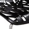 Leisuremod Modern Asbury Dining Chair with Chromed Legs, Black, 4PK AC16BL4 - alternate 6