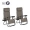 Lavish Home Zero Gravity Chairs with Table and Holders, Gray Outdoor Recliners, Set of 2 80-ANTIG-2 - alternate 8