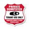 Signmission Private Dumpster Shield Sign Tenant Use, 18 Inch X 18 Inch, Plastic Sign SHI-P-18-438 - alternate 1