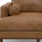 Homeroots 102" Brown Leather Sofa 641039 - alternate 6