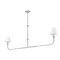 Z-Lite Tova Brushed Nickel 2 Light Linear Chandelier 3049-60L-BN - alternate 8