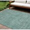 Homeroots 8' X 10' Teal Blue Geometric Washable Indoor Outdoor Area Rug 607509 - alternate 1