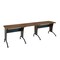 Homeroots 67" Walnut Wood and Stainless Steel L Shape Computer Desk 723738 - alternate 7