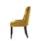 Homeroots Set of Two Tufted Yellow and Espresso Upholstered Velvet And Solid Wood Dining Side Chairs, 2PK 573300 - alternate 10