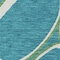 Homeroots 3' X 5' Teal Blue Ivory And Green Abstract Washable Indoor Outdoor Area Rug 600570 - alternate 7