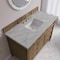 James Martin Vanities Brittany 48" Single Vanity, Pecan w/ 3 CM Victorian Silver Silestone Top 655-V48-PCN-3VSL - alternate 7