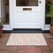 Homeroots 2' X 3' Peach and Ivory Abstract Washable Non Skid Indoor Outdoor Area Rug 559289 - alternate 9