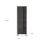 Homeroots 20in Gray Wood Accent Cabinet With Single Door 477596 - alternate 4