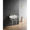 Kingston Brass 24" Solid Surface Console Sink with Brass Legs, 8-Inch, 3-Hole, Matte White/Polished Nickel KVPB3248SQA6 - alternate 6