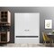Sartodoors Solid French Double Doors, Planum 0012 White Silk and Aluminum Strips, Wood Solid Panel Frame Trims PLANUM0012DD-WS-72 - alternate 1