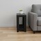 Homeroots 22" Black And Gray End Table With Shelf 333047 - alternate 4