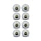 Homeroots 1.5" X 1.5" X 1.5" Hues Of Bronze White And Black Knobs, 8PK 321658 - alternate 4