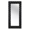 Homeroots 71" Black Wood and Faux Crystal Framed Freestanding and Wall Mount Standing Mirror 569267 - alternate 5