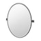 Gatco Waterline 33" Framed Oval Mirror, Matte Black 5589XFLG - alternate 1