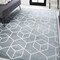 Jonathan Y Tumbling Blocks Modern Geometric Light Blue/White 3 ft. x 5 ft. Area Rug SEU101C-3 - alternate 7