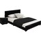 Homeroots Two Piece Black Solid and Manufactured Wood Bedroom Set 569369 - alternate 7