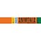 Brady LIQVAP AMMONIA LOW Pipe Marker, 2.25in H x 14in W, Fits Pipes 2.5in Dia. Thru 7.875in Dia. 145852 - alternate 1