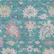 Homeroots 3' X 5' Teal Blue Pink And Ivory Floral Washable Indoor Outdoor Area Rug 605337 - alternate 8