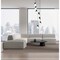 Z-Lite Aimie 7-Light Chandelier, 18 in W x 13 in H, Matte Black 828P6-7R-MB - alternate 6