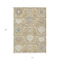 Homeroots 10' X 14' Gold Ivory And Gray Damask Washable Indoor Outdoor Area Rug 599417 - alternate 8