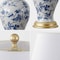 Jonathan Y Grace 24" French Country Cottage Ceramic/Iron Floral Urn LED Table Lamp, Blue/White JYL3009B - alternate 11