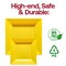 Smarty Had A Party Yellow Square Plastic Dinnerware Value Set (120 Dinner Plates + 120 Salad Plates), 240PK 6809VP-CASE - alternate 11