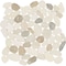 Daltile Pebble Oasis Natural Stone Flat Pebble Mosaic 12in x 12in in Tumbled Seashell, 11PK PB20FLTPEBMSTM - alternate 6
