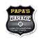 Signmission Papa's Garage I Can Fix Everything But Stupid, 6 Inch X 6 Inch, Plastic Sign SHI-P-6-490-PAPA - alternate 1