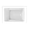 Kingston Brass 48" Acrylic Rectangular 3-Wall Alcove Tub, Right Hand Drain, Glossy White VTAM4836R22T - alternate 6