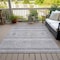 Homeroots 8' X 10' Silver Gray And Ivory Southwestern Washable Indoor Outdoor Area Rug 582857 - alternate 8