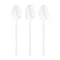 Smarty Had A Party Solid White Moderno Disposable Plastic Dessert Spoons, 240PK 9340WH-TS-CASE - alternate 8