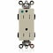 Leviton Straight Blade Receptacle, 5-15R, 15 A, 125V AC, Surface Mount, Self-Grounded MT162-ILI - alternate 1