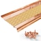 Waterlock Micromesh 6" Half Round Copper Frame & Brass Mesh Gutter Guard, 5ft WM-6HR-005-CU - alternate 1