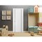 Sartodoors Modern Solid Interior Door with Handle, Planum 0017 White Silk and Aluminum Strips, Single Regural PLANUM0017ID-WS-1896 - alternate 1