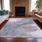 Homeroots 10' X 14' Blush And Gray Abstract Washable Indoor Outdoor Area Rug 631878 - alternate 6